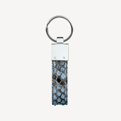 Keyring, Python Leather, Silver