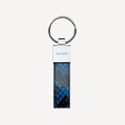 Keyring, Python Leather, Silver