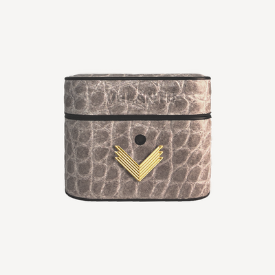 AirPods Pro Case, Calf Leather, Crocodile Texture