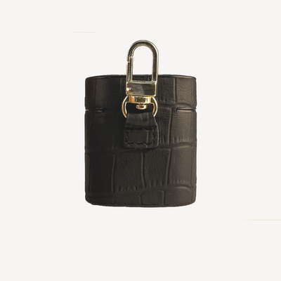 AirPods 1/2 Case, Calf Leather, Crocodile Texture