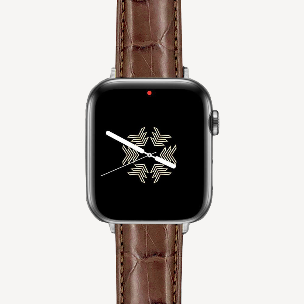 Apple Watch strap, Crocodile leather