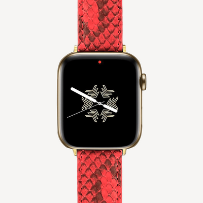 Apple Watch strap, Python leather