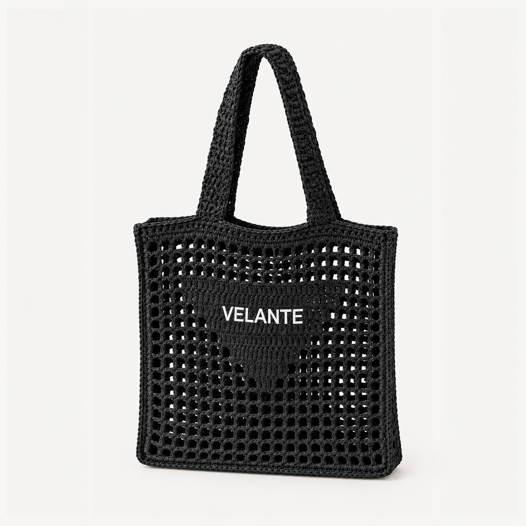 Tote Bag,Structured Paper Yarn, Embroidered Logo
