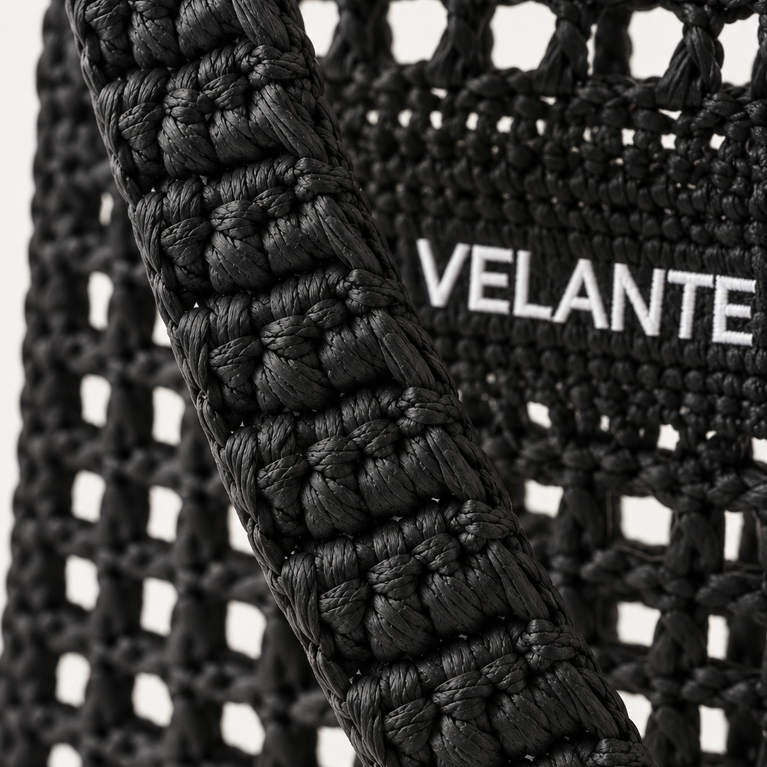 Tote Bag,Structured Paper Yarn, Embroidered Logo