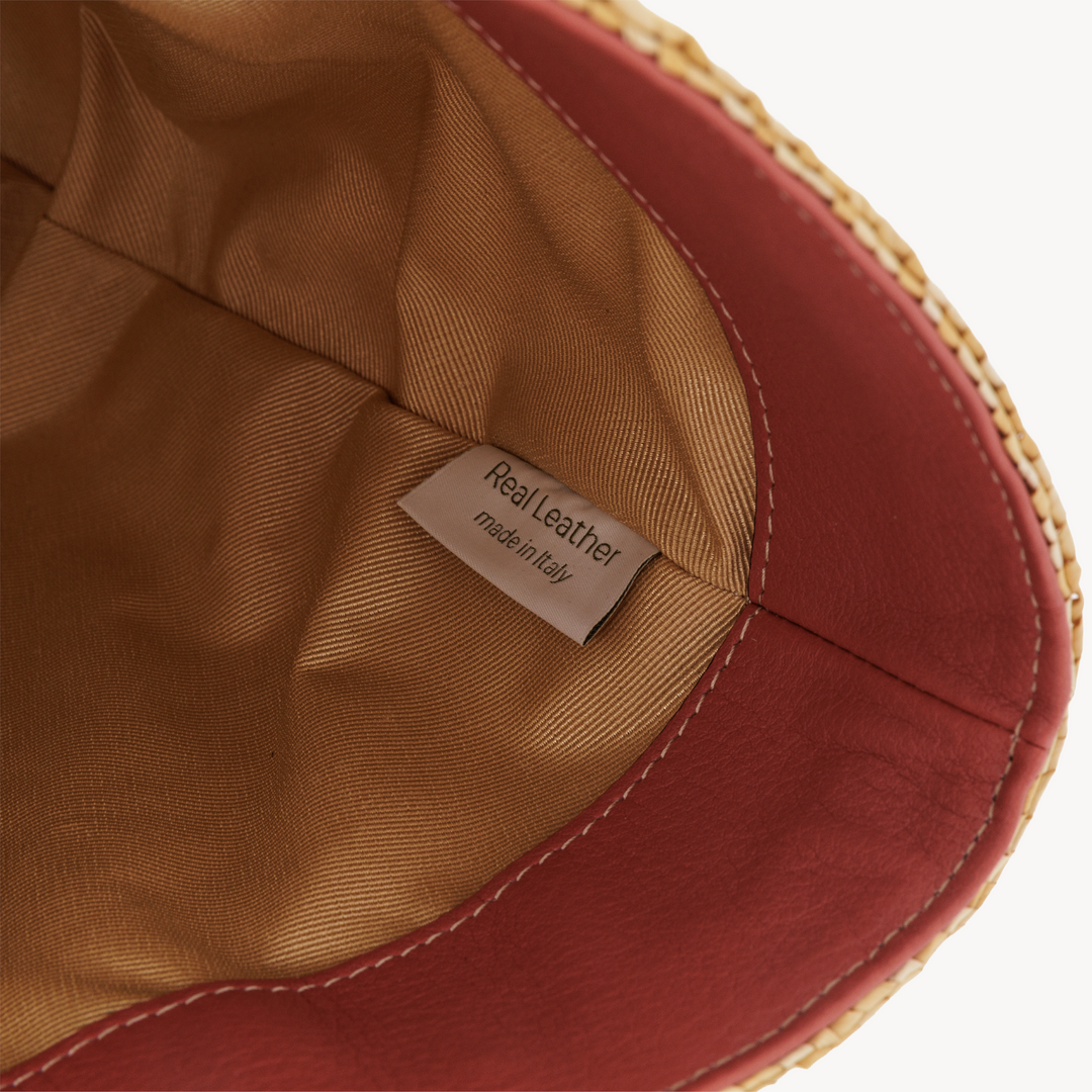 Panier Bag, Natural Straw And Python Leather
