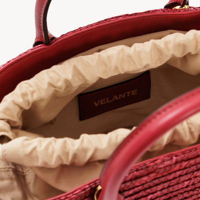 Petit Panier Bag, Natural Straw And Calf Leather