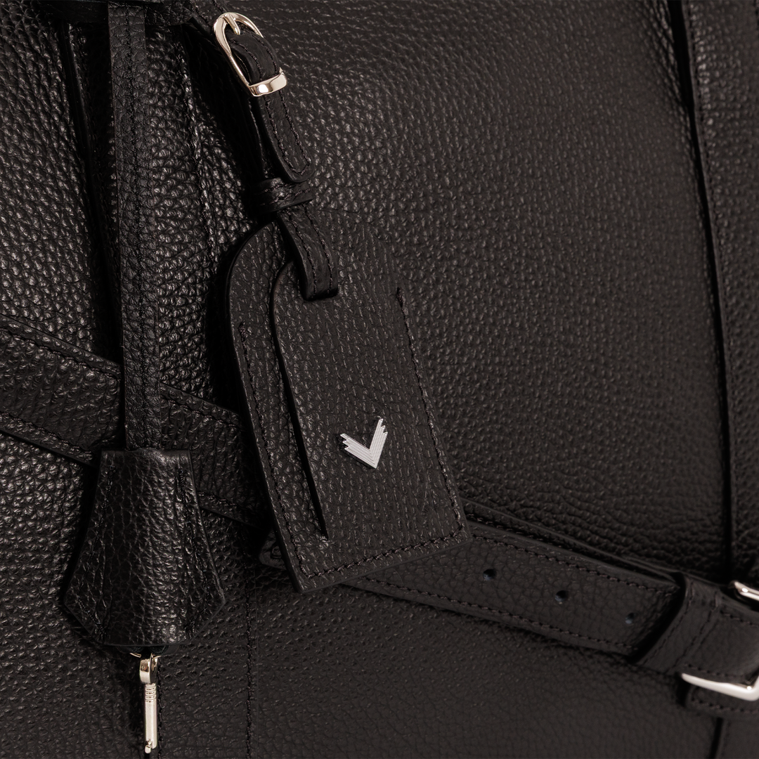 Overnight Bag, Calf Leather, Grained Texture