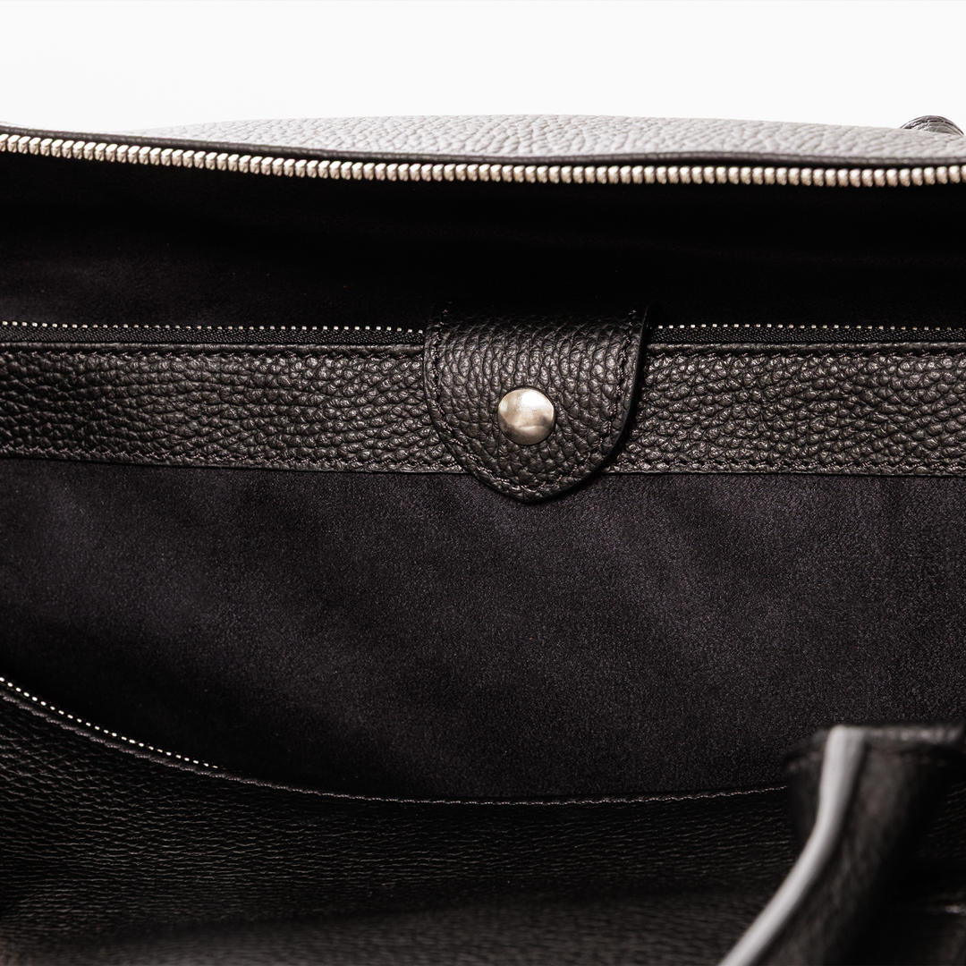 Overnight Bag, Calf Leather, Grained Texture