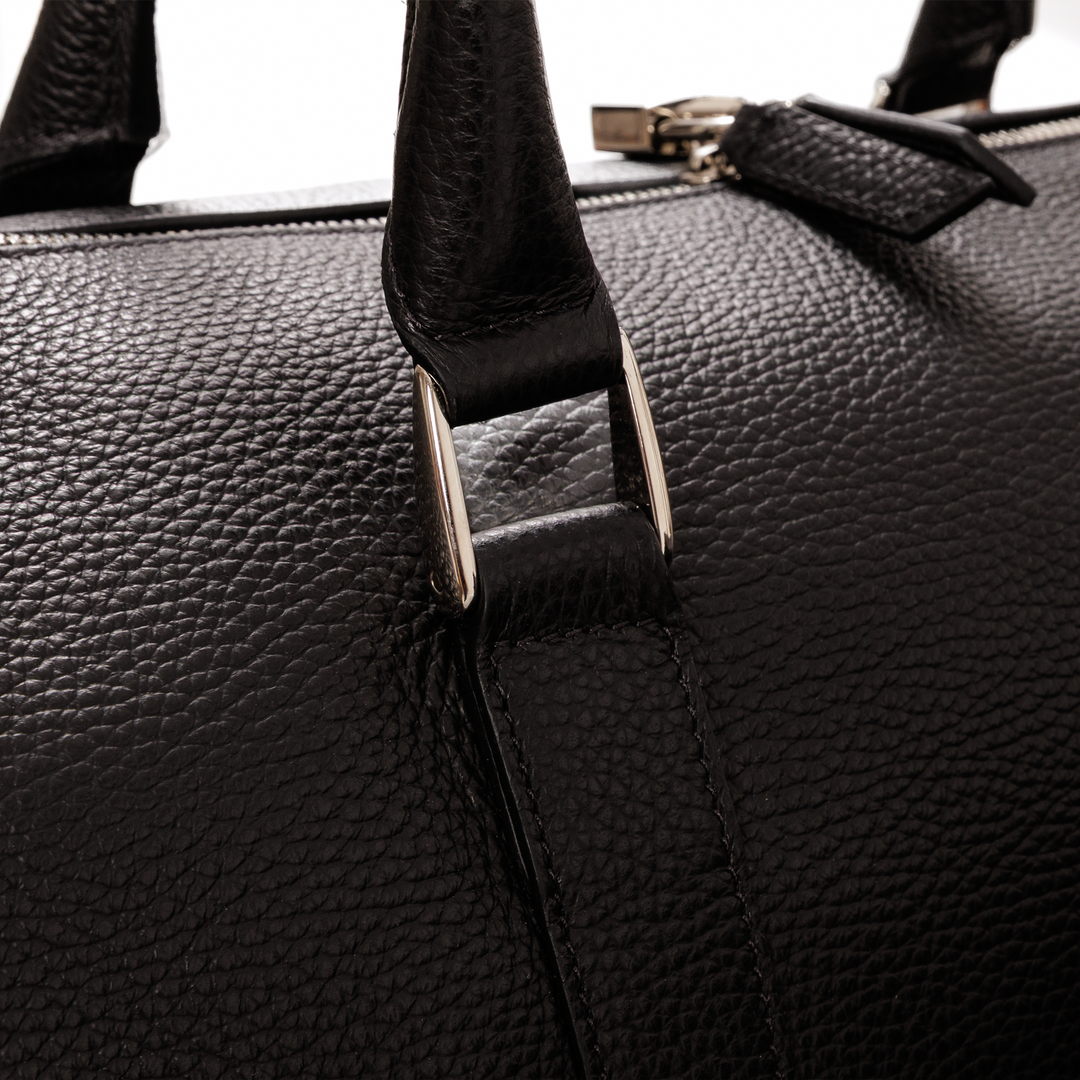Overnight Bag, Calf Leather, Grained Texture