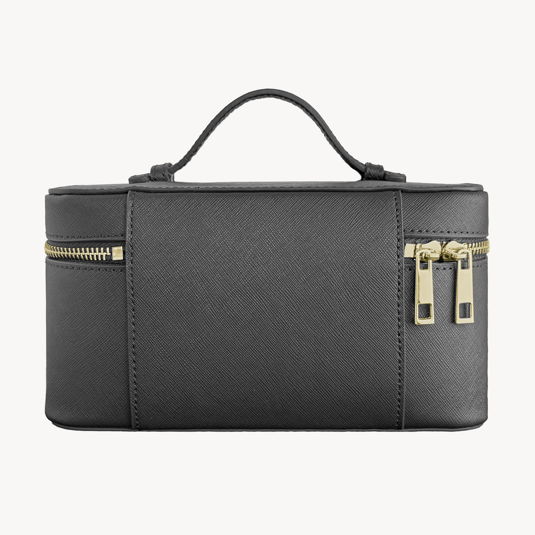Vanity Bag, Calf Leather, Saffiano Texture