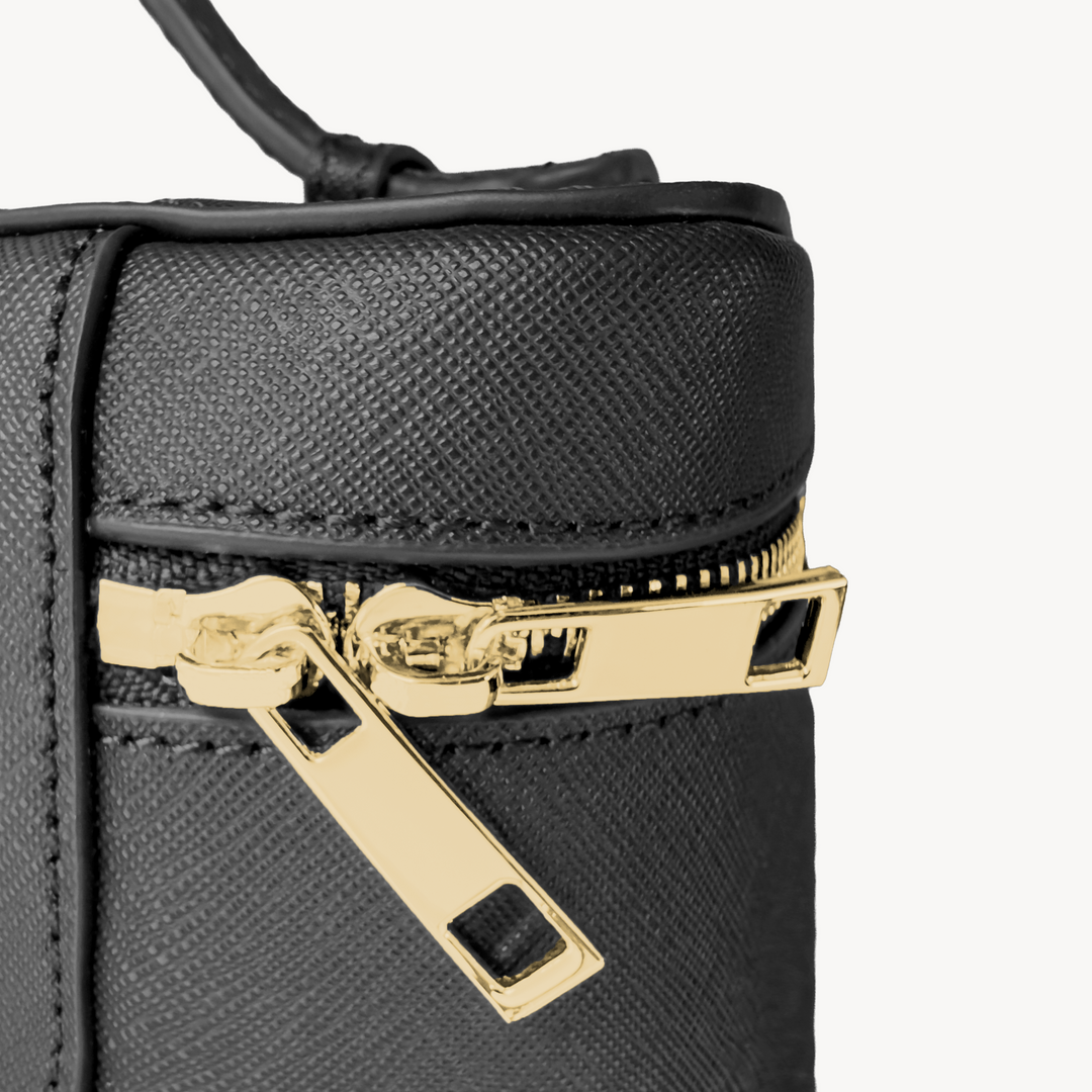 Vanity Bag, Calf Leather, Saffiano Texture
