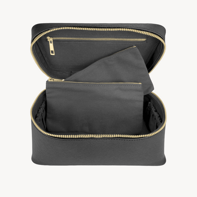 Vanity Bag, Calf Leather, Saffiano Texture