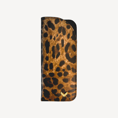 Glasses Case, Goat Leather, Panthere Texture