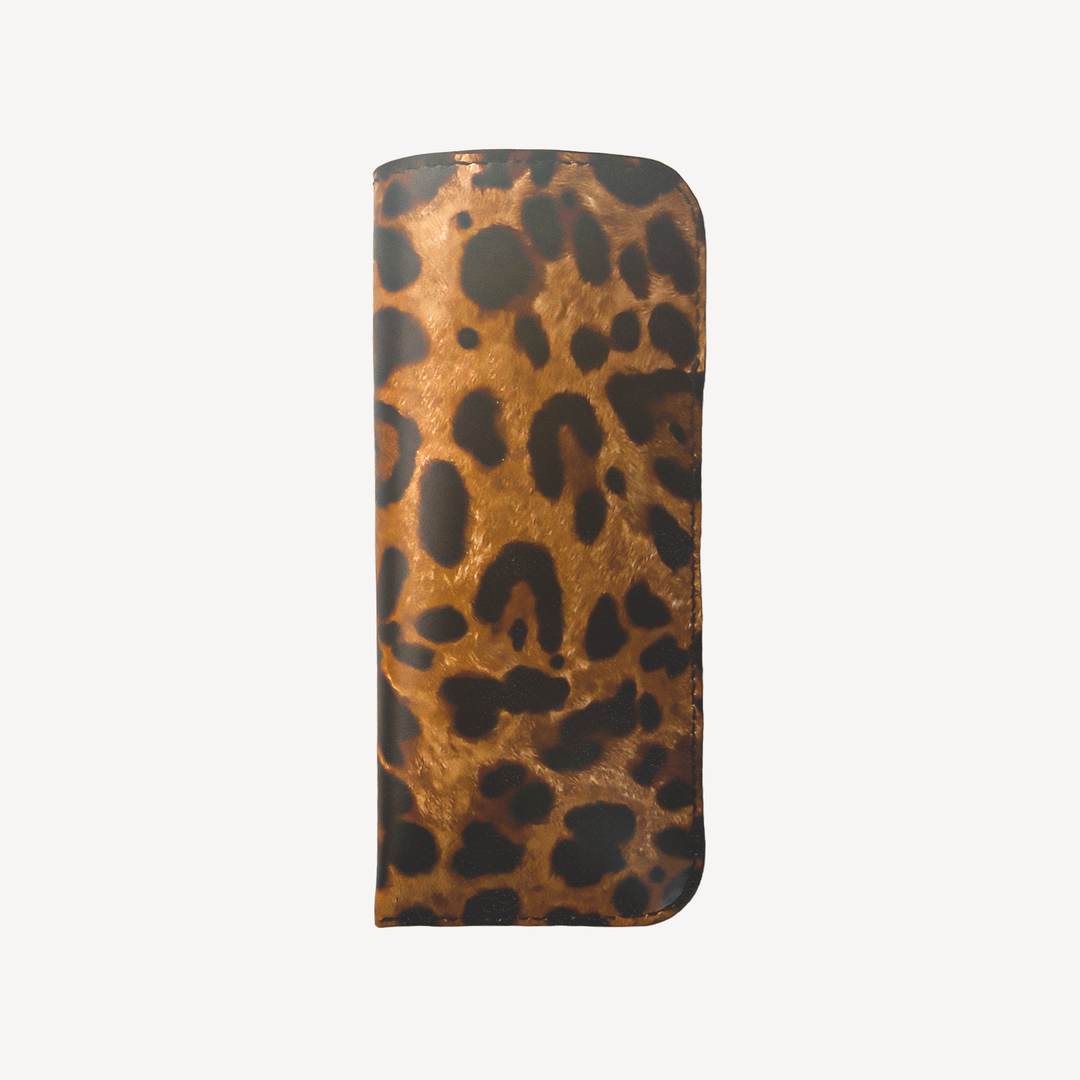 Glasses Case, Goat Leather, Panthere Texture