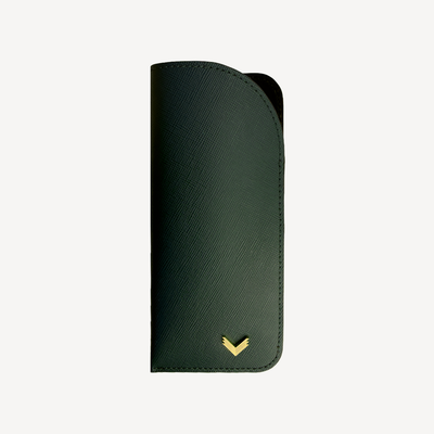 Glasses Case, Calf Leather, Saffiano Texture
