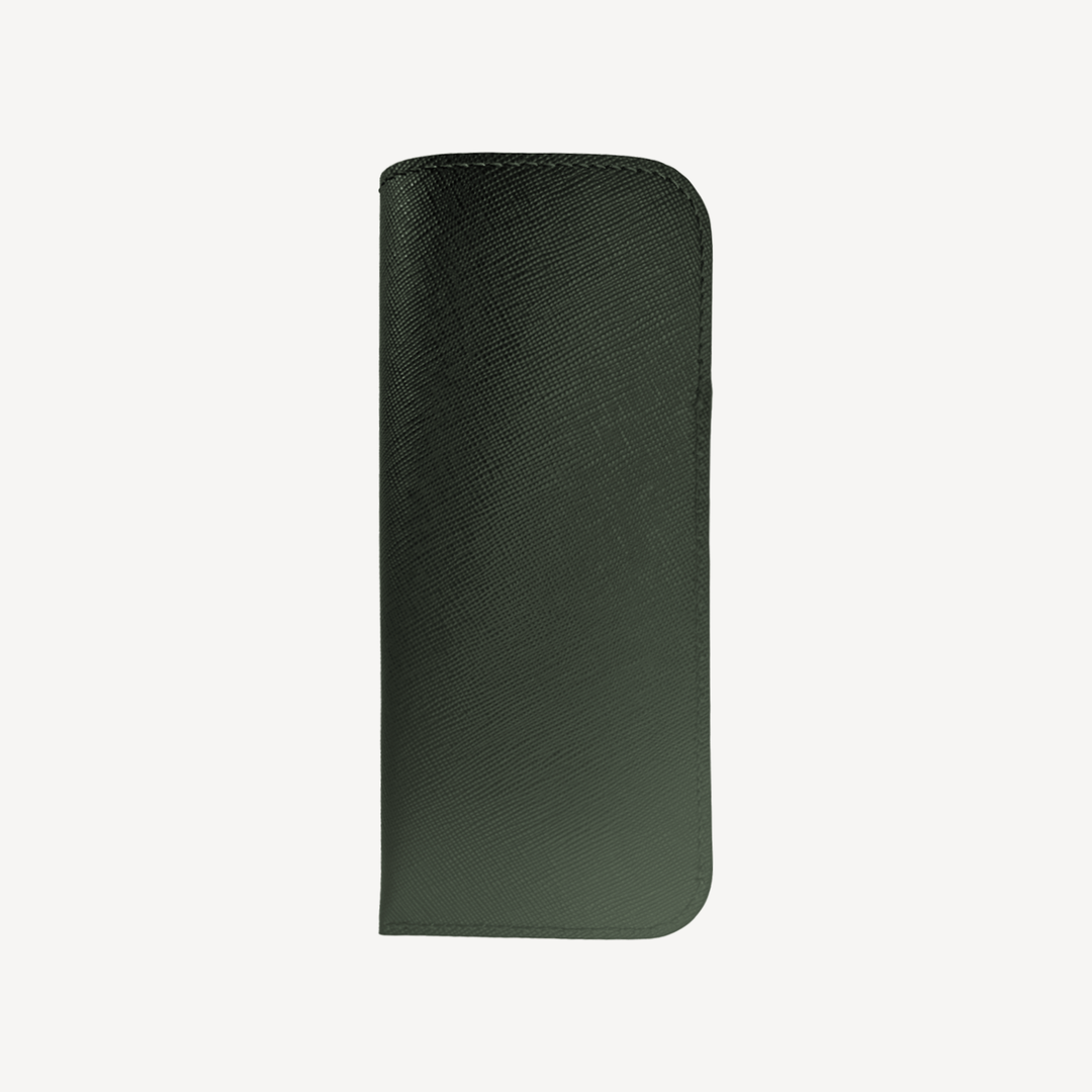 Glasses Case, Calf Leather, Saffiano Texture
