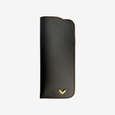 Glasses Case, Calf Leather, Saffiano Texture