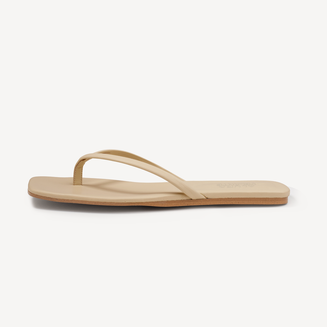 Flip Flops Ayala, Goat Leather