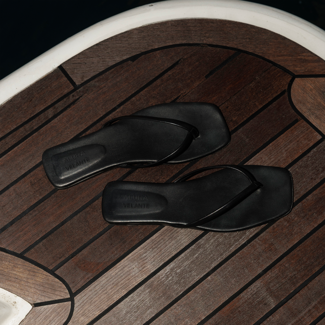 Flip Flops Ayala, Goat Leather