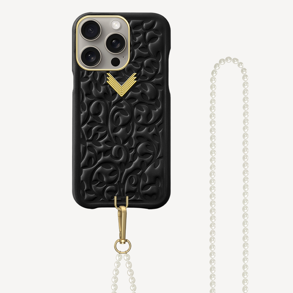 iPhone 15 Pro Max Phone Case, Calf Leather