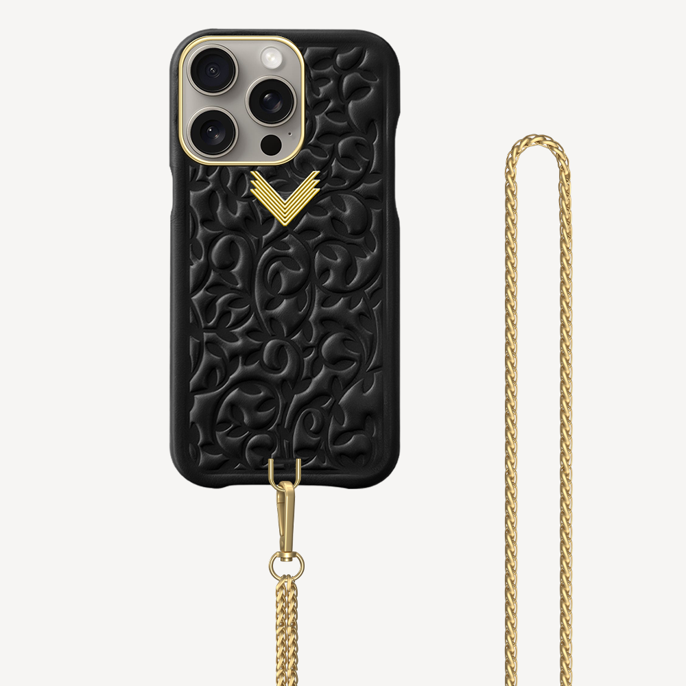 iPhone 15 Pro Max Phone Case, Calf Leather