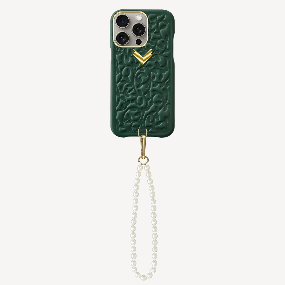 iPhone 15 Pro Max Phone Case, Calf Leather