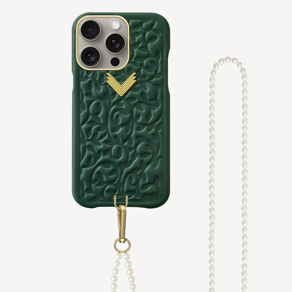 iPhone 15 Pro Max Phone Case, Calf Leather