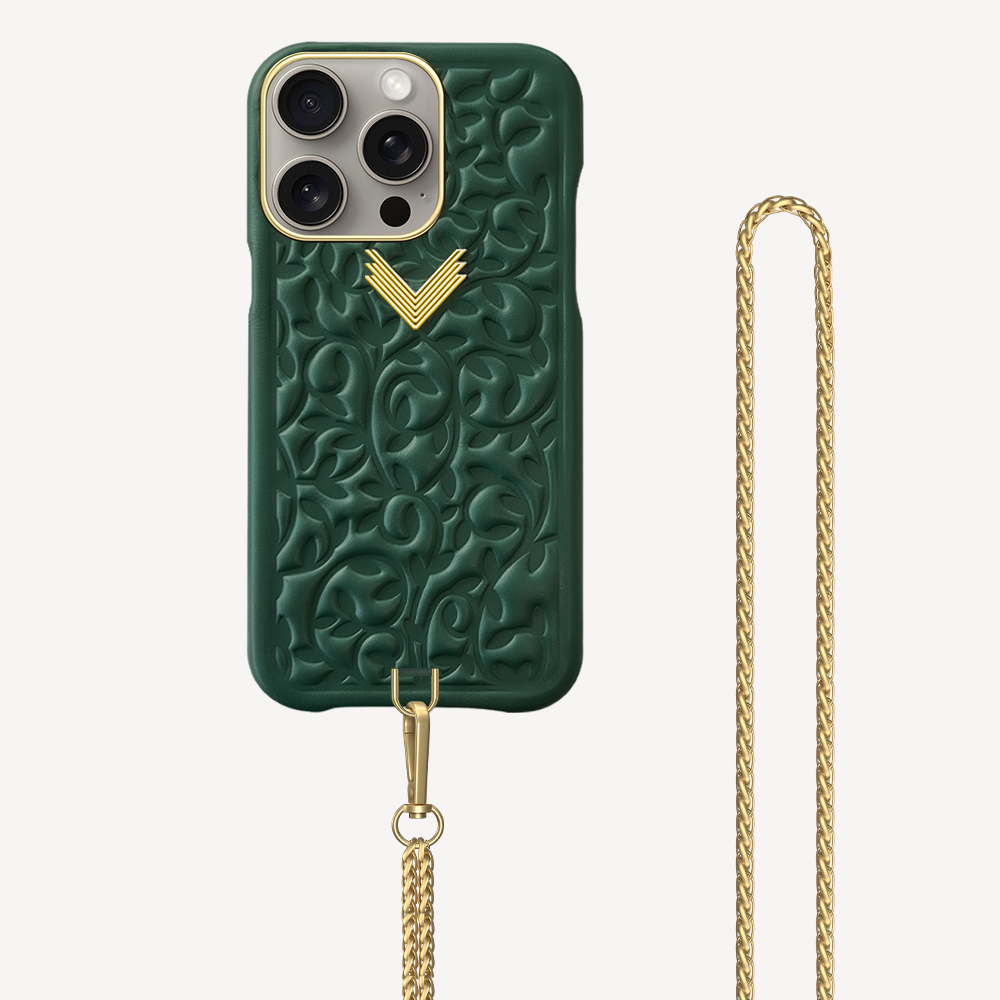iPhone 15 Pro Max Phone Case, Calf Leather