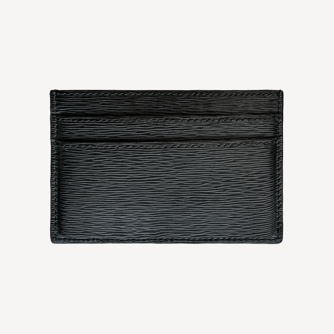 Card Holder, Calf Leather, Dune Texture