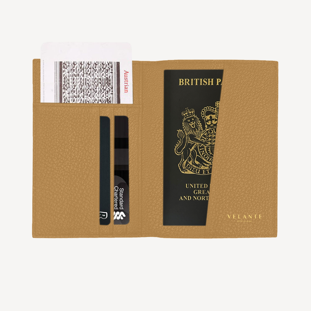 Passport Wallet, Python Leather