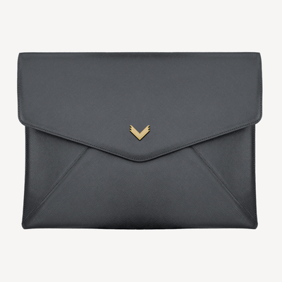 Macbook Laptop Cover, Calf Leather, Saffiano Texture