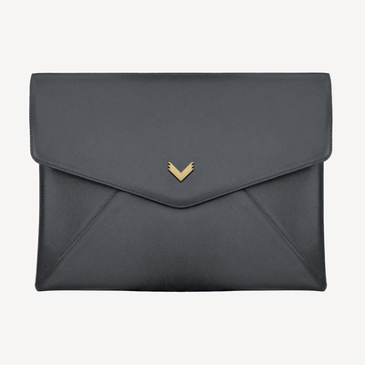 Macbook Laptop Cover, Calf Leather, Saffiano Texture