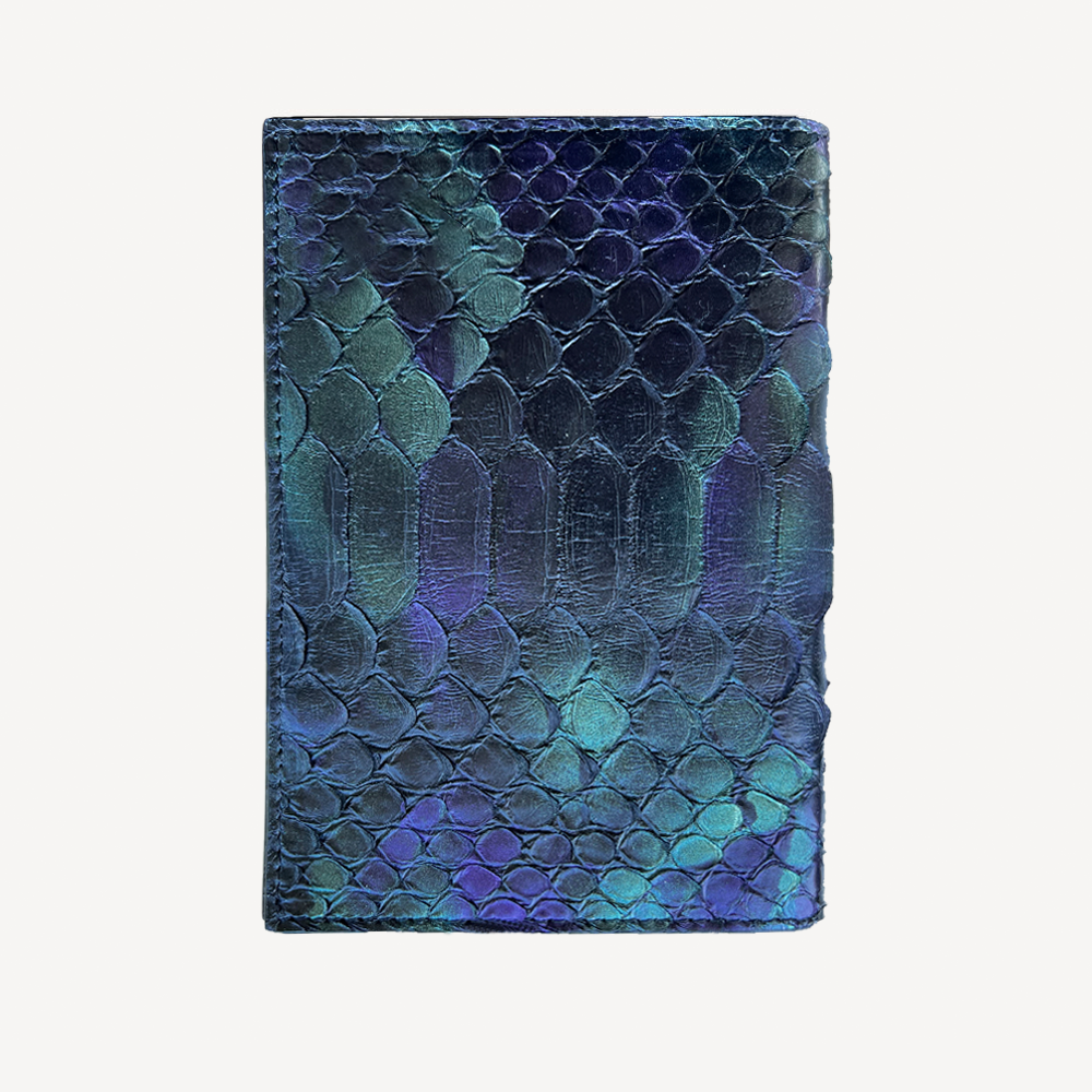 Passport Wallet, Python Leather