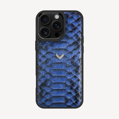 iPhone 16 Pro Phone Case, Python Leather