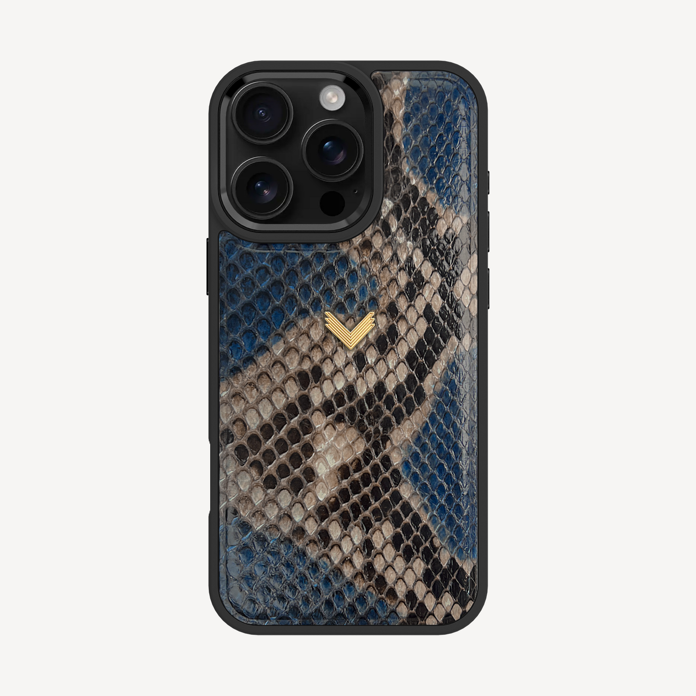 iPhone 16 Pro Max Phone Case, Python Leather