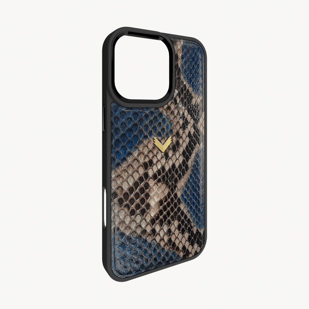 iPhone 16 Pro Max Phone Case, Python Leather