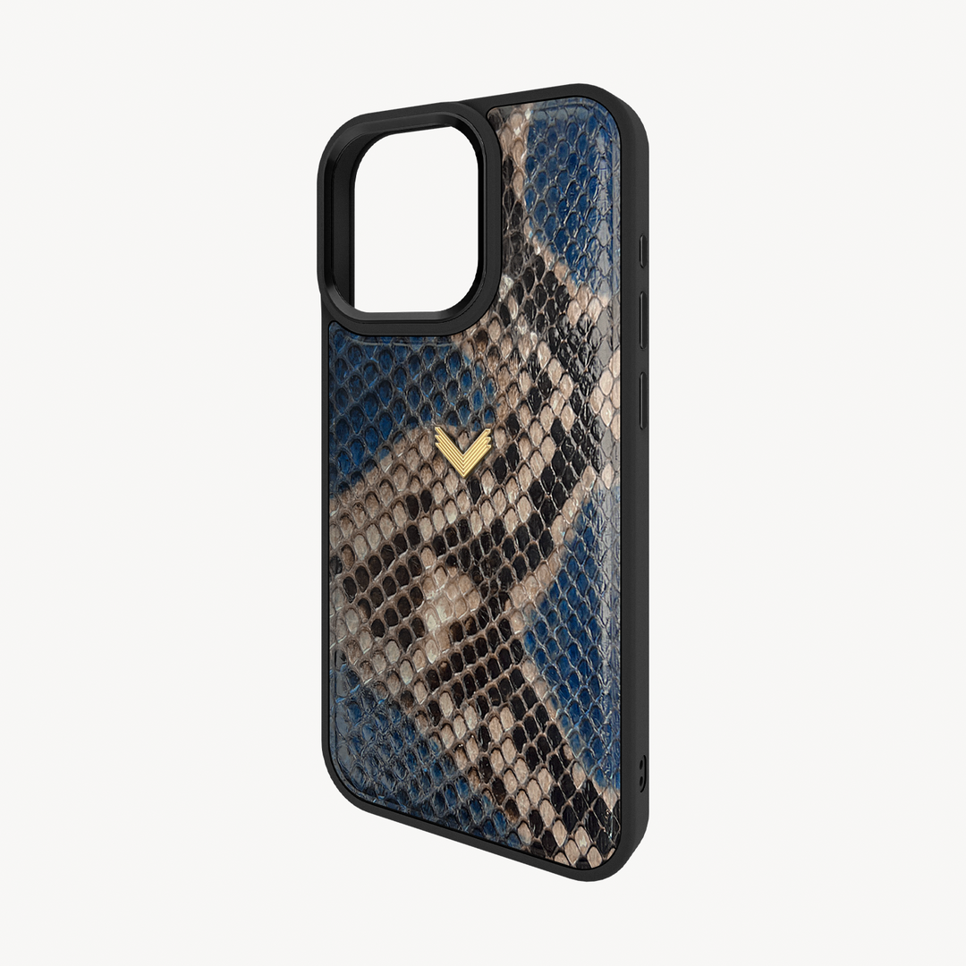 iPhone 16 Pro Max Phone Case, Python Leather