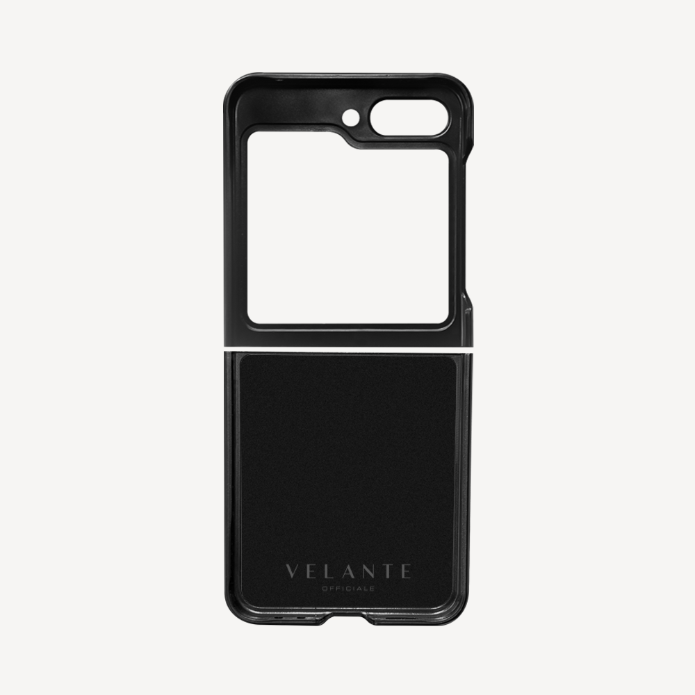 Samsung Z Flip 5 Phone Case, Calf Leather, Crocodile Texture