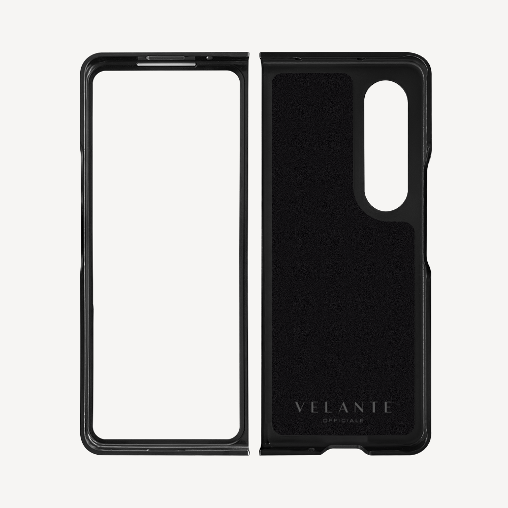 Samsung Z Fold 4 Phone Case, Calf Leather, Crocodile Texture