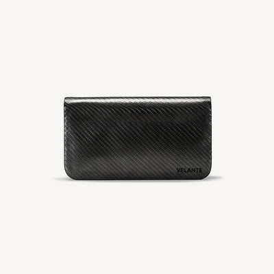 Zipper Wallet, Carbon, Calf Leather