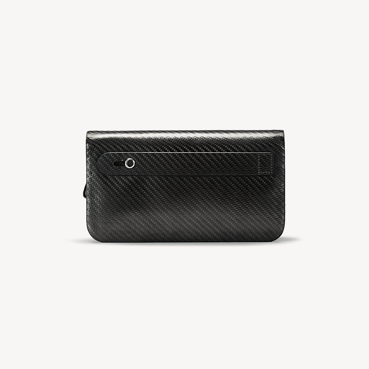 Zipper Wallet, Carbon, Calf Leather