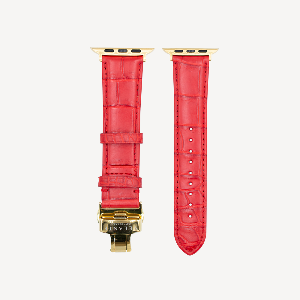Apple Watch strap, Crocodile leather