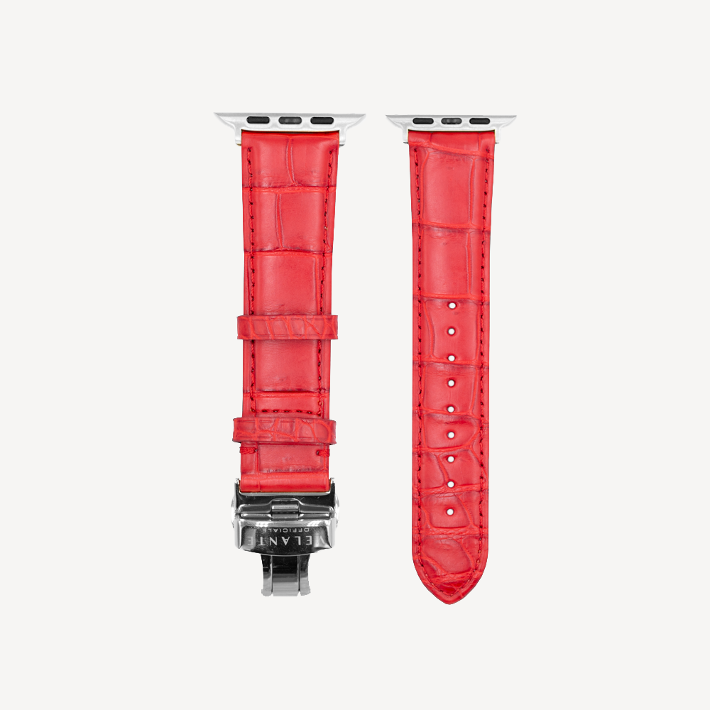 Apple Watch strap, Crocodile leather