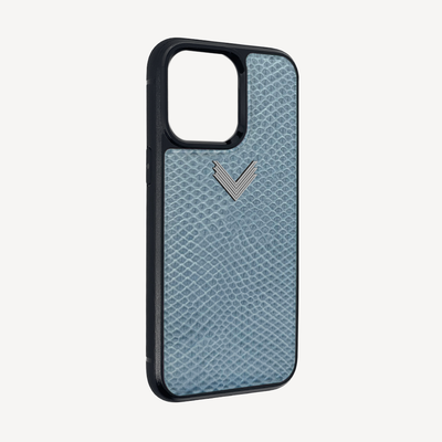 iPhone 13 Pro Max Phone Case, Calf Leather, Lizard Texture