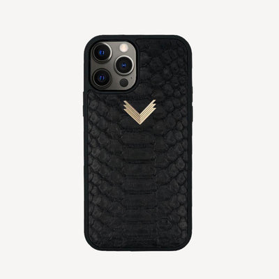 iPhone 12 Pro Max Phone Case, Python Leather