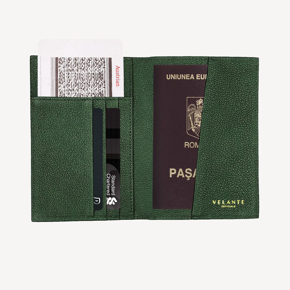 Passport Wallet, Python Leather