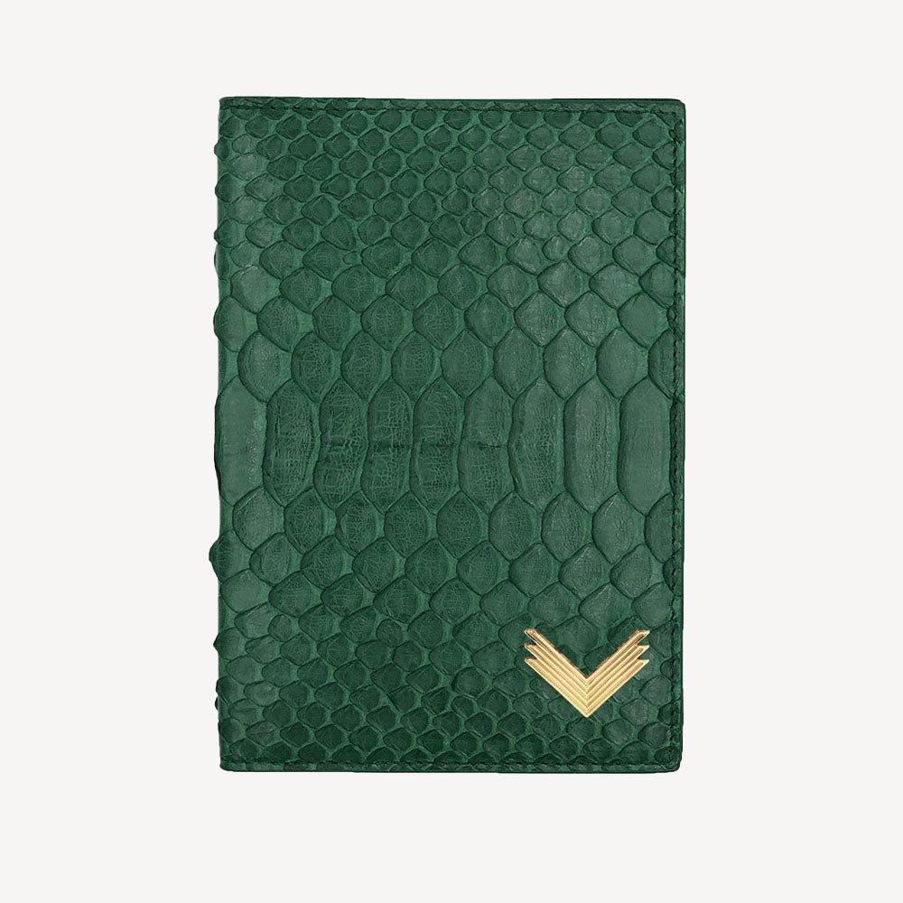 Passport Wallet, Python Leather