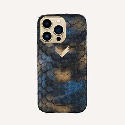 iPhone 13 Pro Phone Case, Python Leather