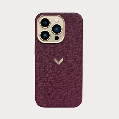 iPhone 14 Pro Phone Case, Saffiano Leather