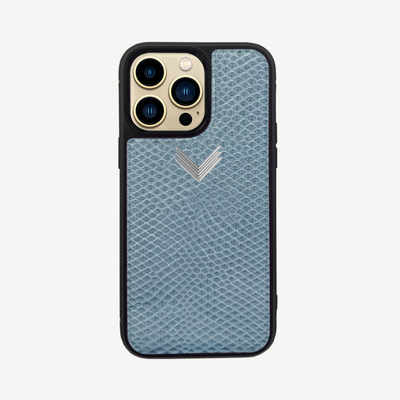 iPhone 13 Pro Phone Case, Calf Leather, Lizard Texture
